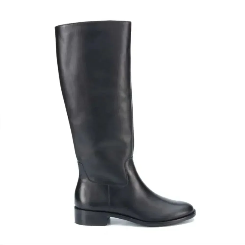 Walking Cradles Meadow Black Riding Style Leather Boots Size 6 M